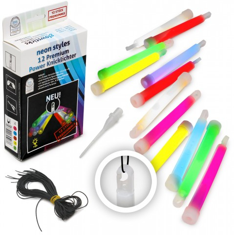 Power Knicklichter - 6 Farben