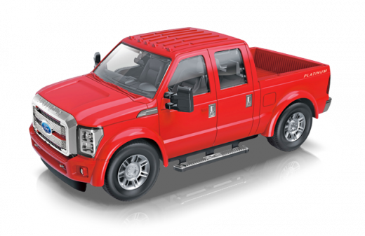 2.4 GHZ - RC Ford Pick-Up F-350 Super Duty Platinum M1:24, rot metallic