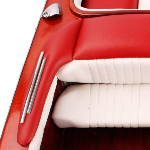 Riva Aquarama Sitze rot-wei� 89 cm