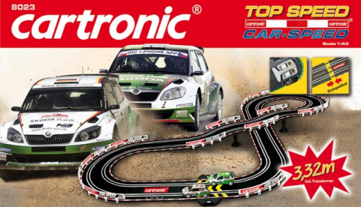 Cartronic Car-Speed "Top Speed" 3,32m mit Rallye-Fahrzeugen