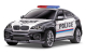 2.4 GHZ - RC BMW X6 Police Prowl Car M1:24, schwarz/wei�